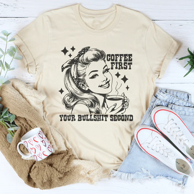 T-shirt Café d'abord, vos priorités ensuite