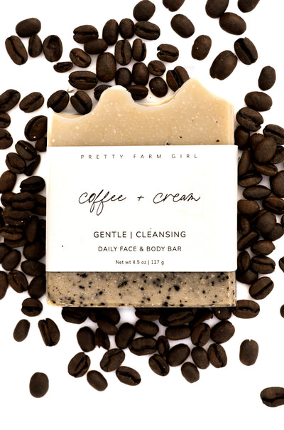 Indulgent Coffee & Cream Artisan Tallow Goat Milk Soap Bar - Korvel