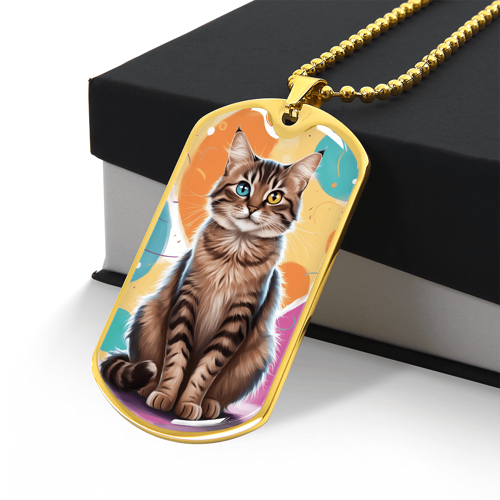 Collier Colorful Kitty - Acier Chirurgical Premium