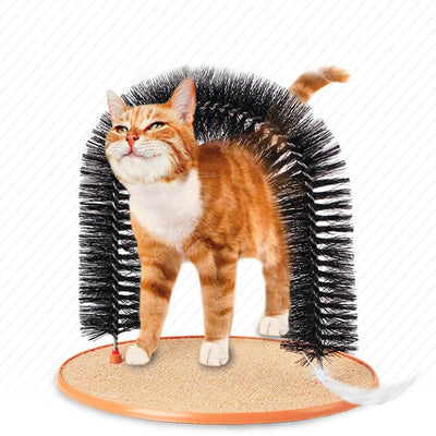 Comfortable Arch Cat Grooming and Scratching Device