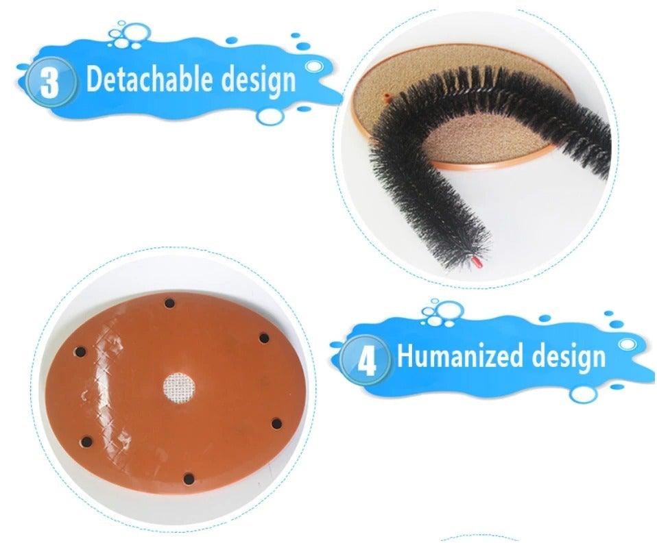 Interactive Cat Grooming Arch with Scratching Base