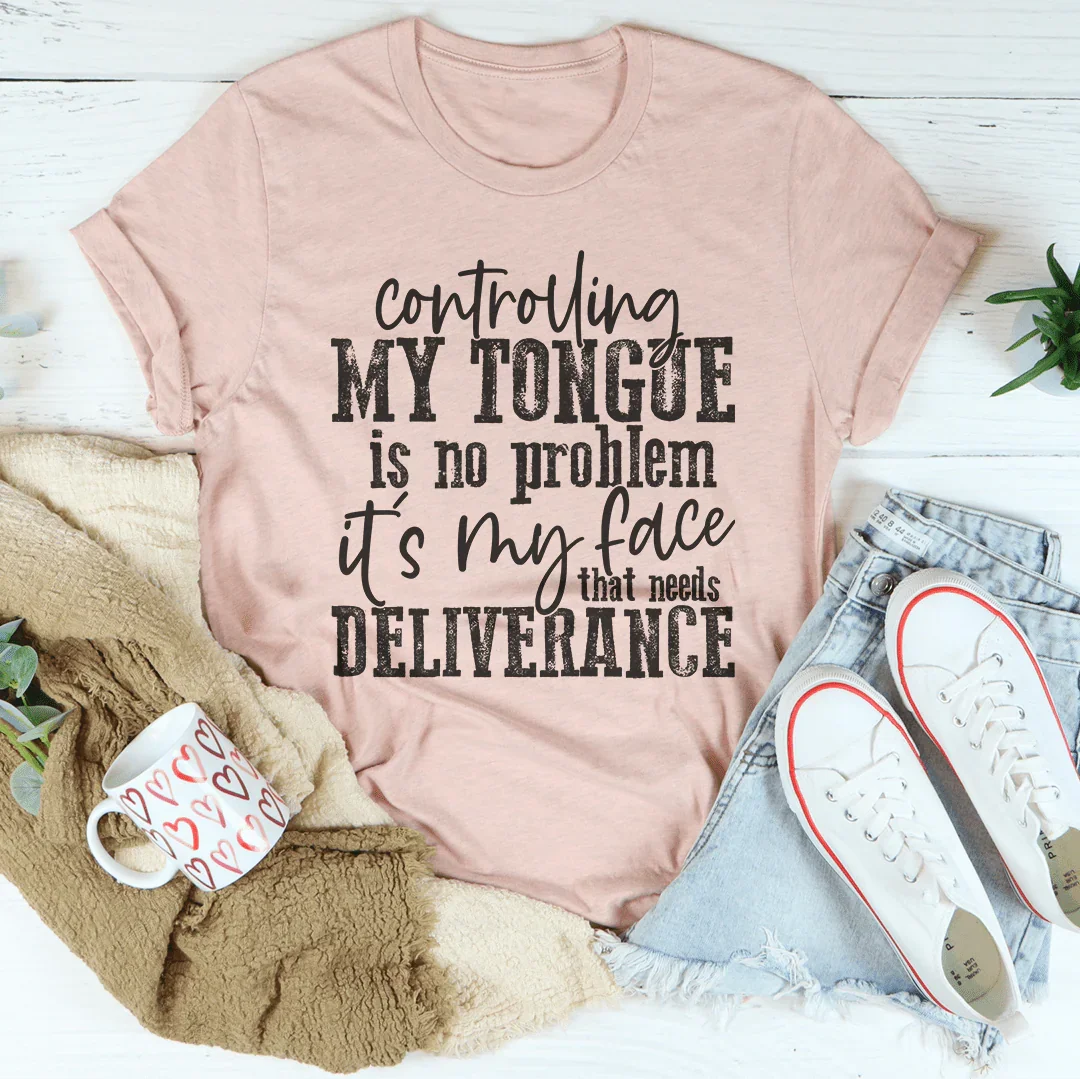 Camiseta Controlando Mi Lengua No Es Un Problema