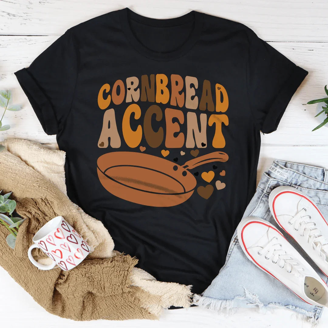 Camiseta con acento de pan de maíz