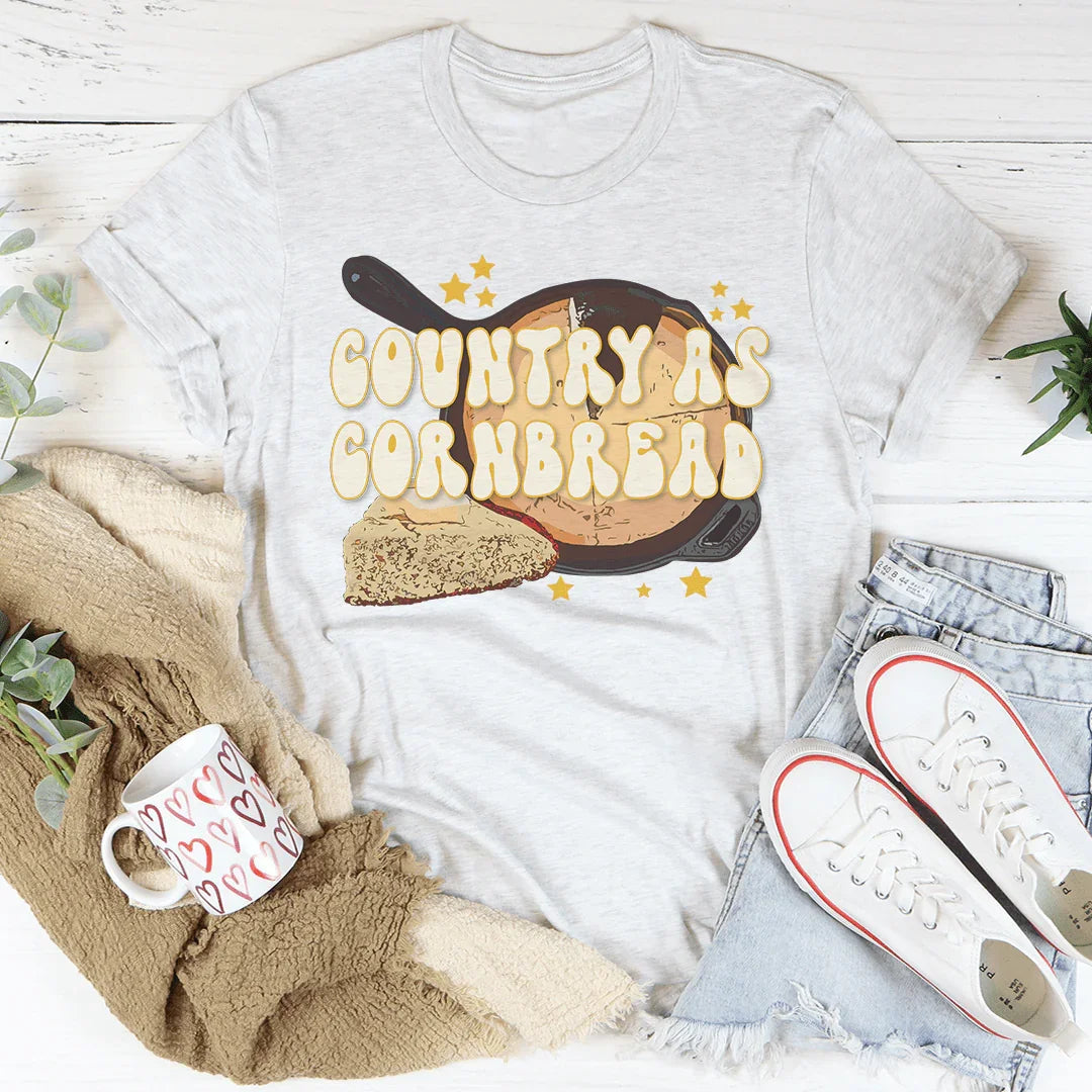 T-shirt Country As Cornbread