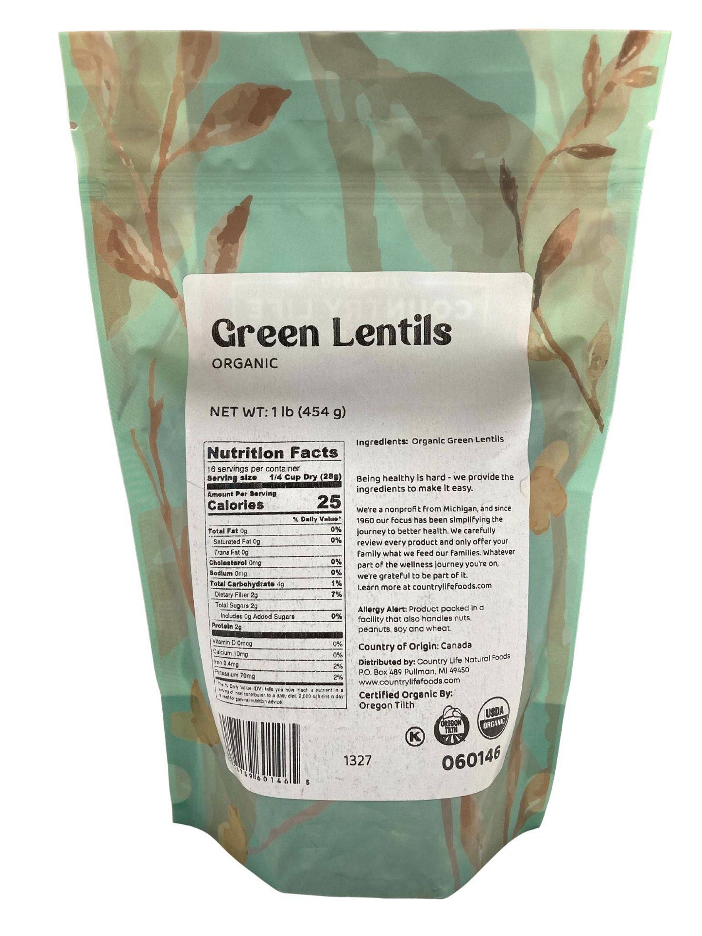 Organic Green Lentils – Hearty & Versatile | CLNF
