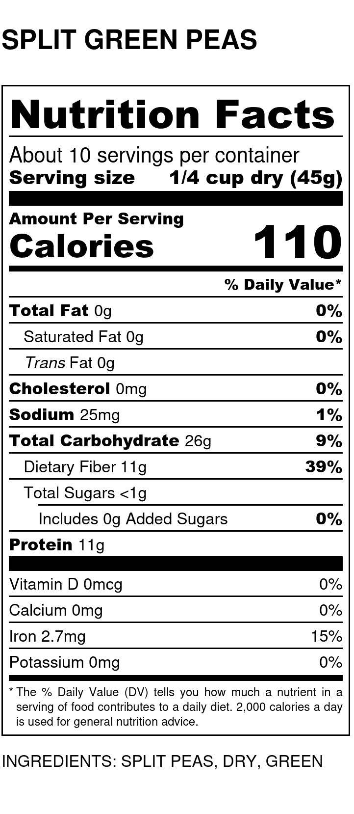 Nutritious Green Split Peas - Plant-Based Protein Powerhouse - Korvel