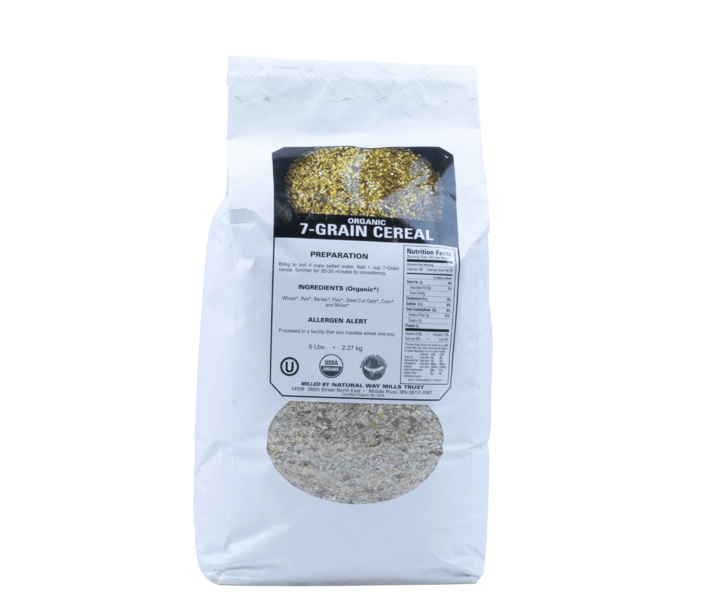 Organic 7-Grain Hot Cereal – High-Fiber Whole Grain Blend