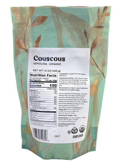 Organic Semolina Couscous - Premium Quality