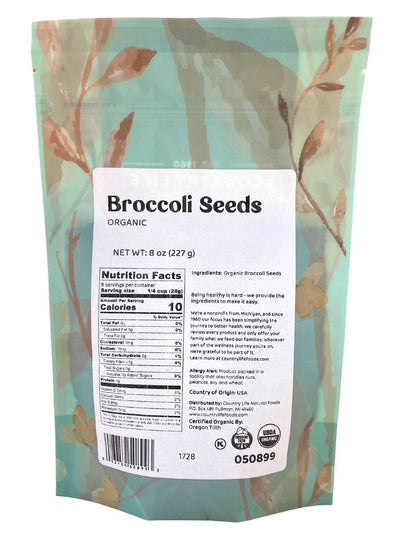 Organic Broccoli Seeds for Sprouting