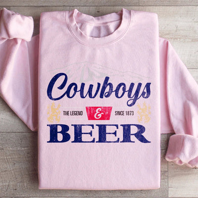 Sudadera de vaqueros y cerveza