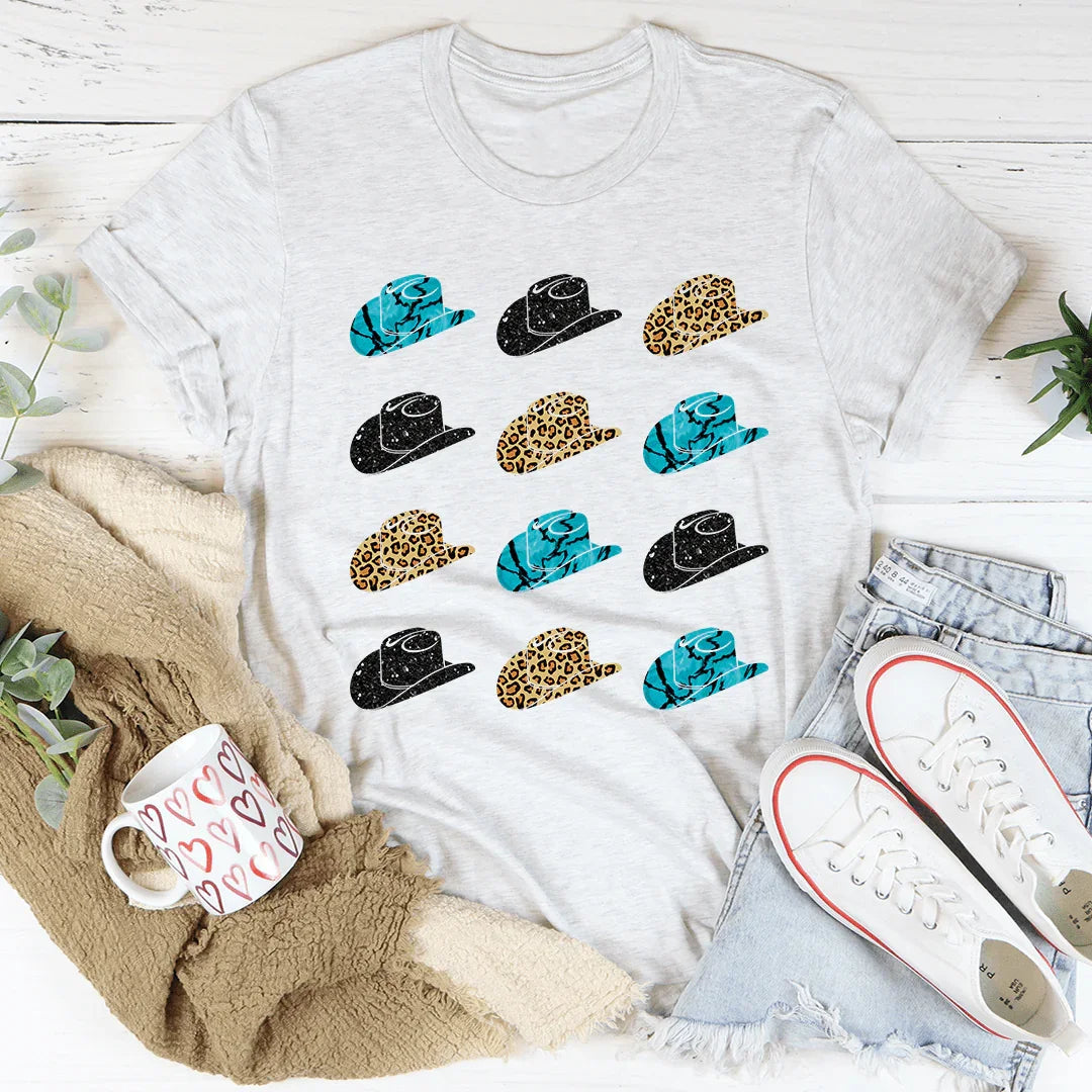 T-shirt Cowgirl Hats - Design Exclusif
