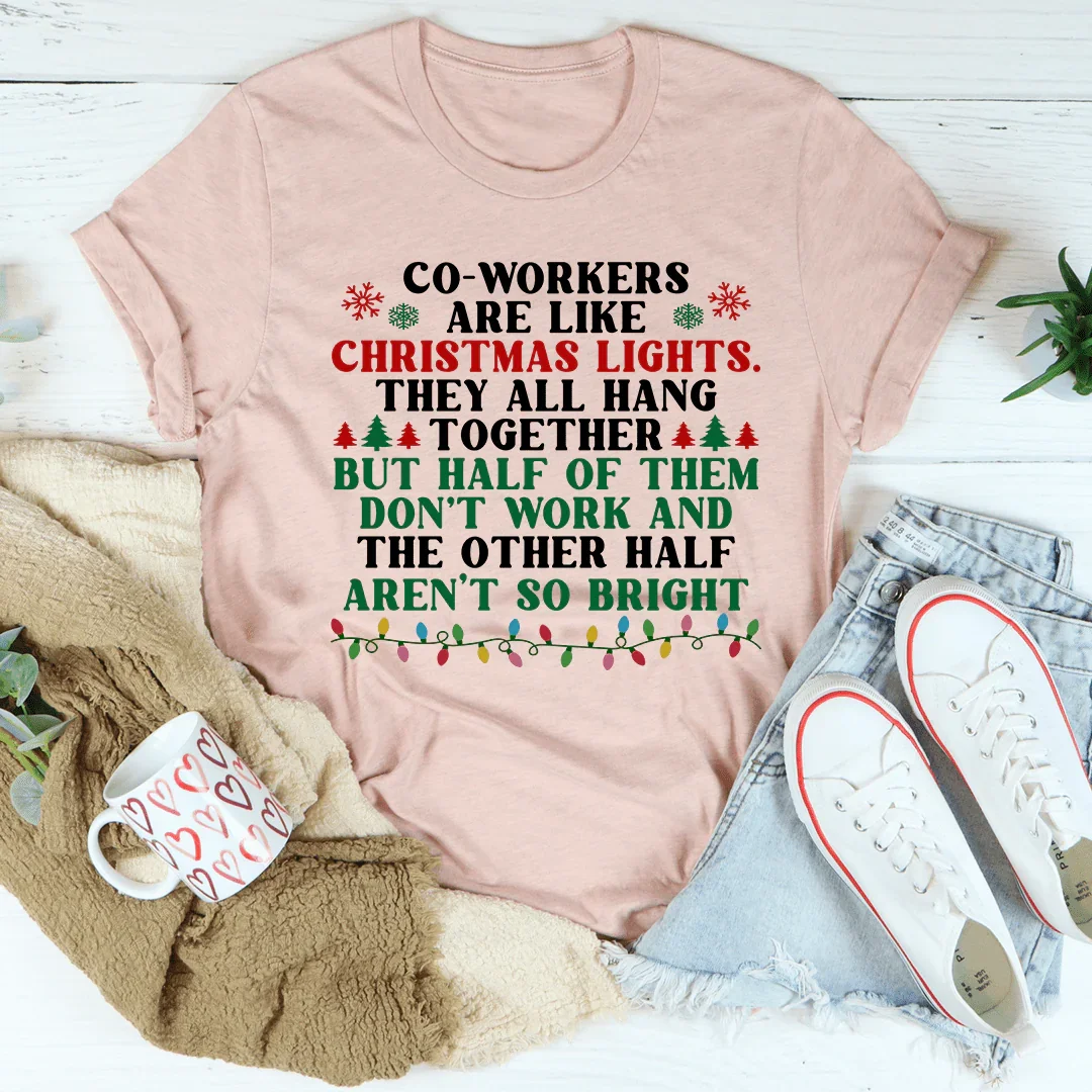 Los compañeros de trabajo son como luces de Navidad