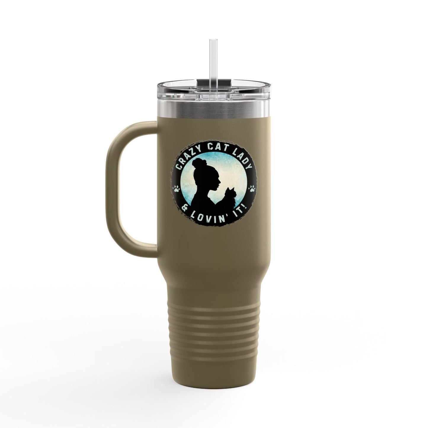 Crazy Cat Lady Insulated Travel Mug - 40oz