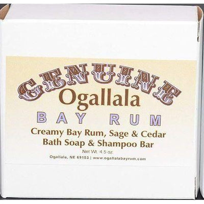 Savon et shampoing crémeux Ogallala Bay Rum, Sauge & Cèdre - 4,5 oz