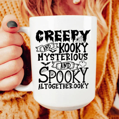 Creepy And Kooky Ceramic Mug - 15 oz