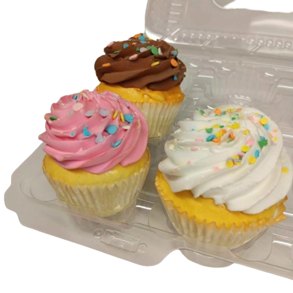 Contenedor de Cupcakes de Alta Cúpula - 24 Compartimentos