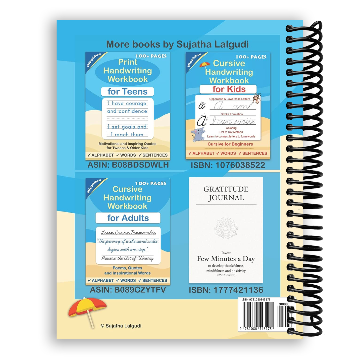 Cursive Handwriting Workbook for Teens (Spiral Bound) - Korvel