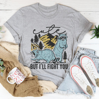 T-shirt Mignon Mais Je Te Combattrai
