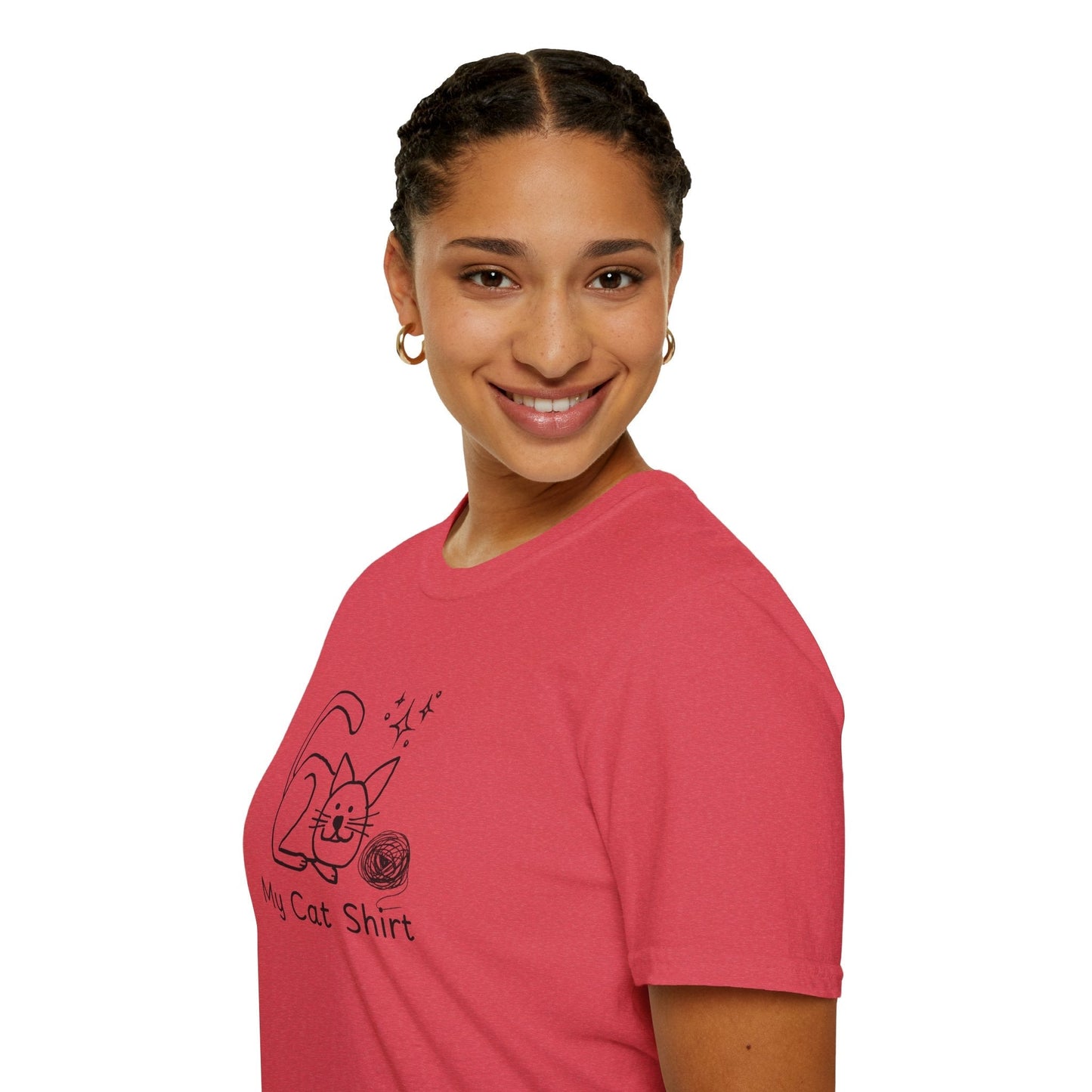 Camiseta Encantadora para Amantes de los Gatos - Tee Unisex Softstyle