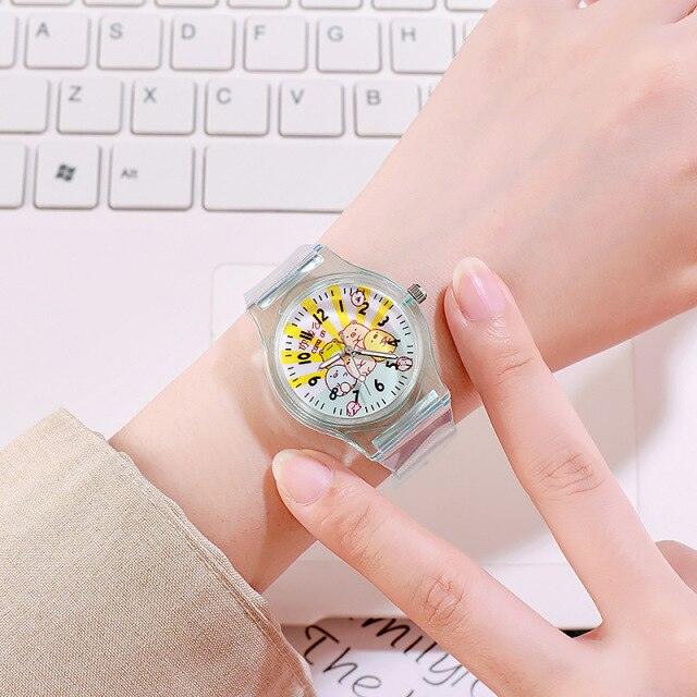 Montre à Quartz Enfant Charmante avec Bracelet Léger