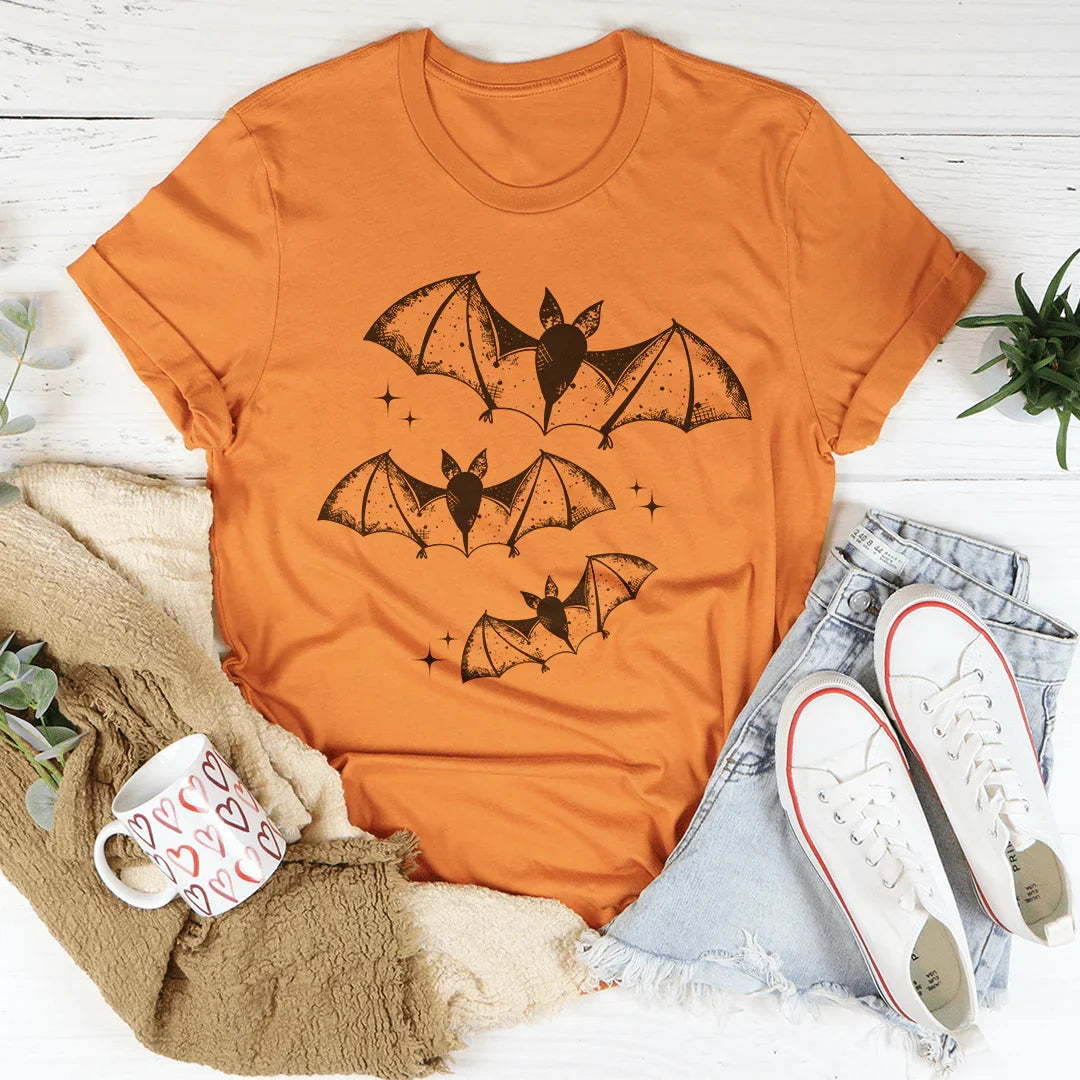 Linda camiseta de murciélagos pequeños
