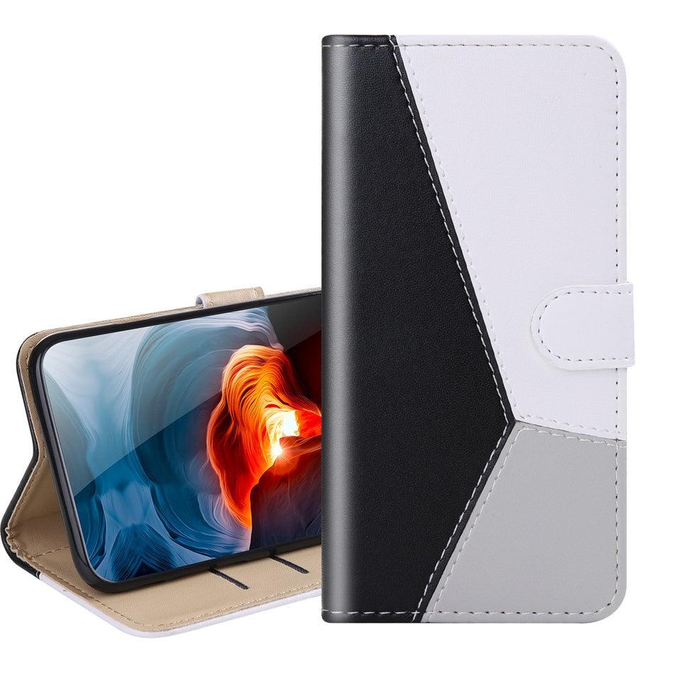 Stylish Shockproof PU Leather Wallet Case with Kickstand & Card Slots for iPhone Models - Korvel