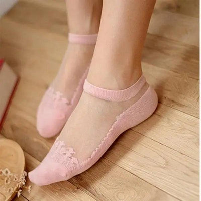 Elegant Sheer Footie Socks for Women - 1 Pair