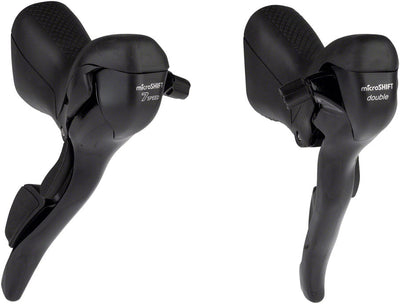 microSHIFT R7 Drop Bar Shift Lever Set - 2 x 7-Speed Shimano Compatible