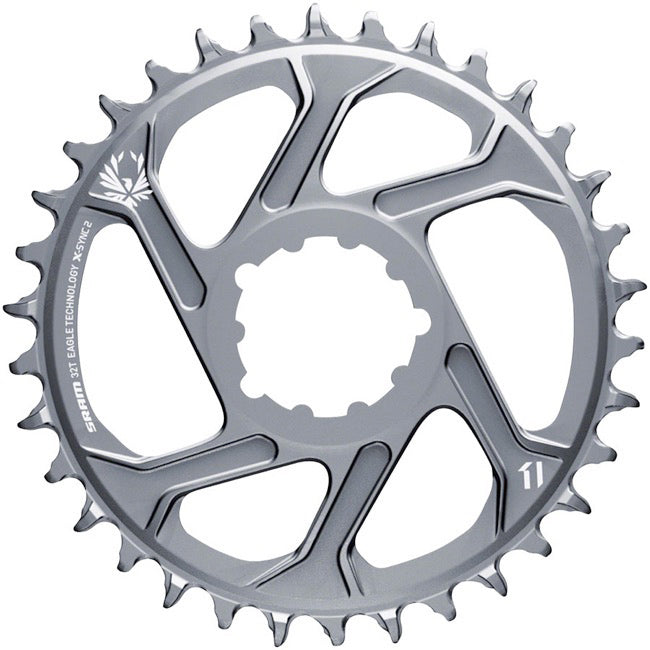 SRAM X-Sync Eagle 12-Speed Boost DM Chainring 38t - Gris Polar