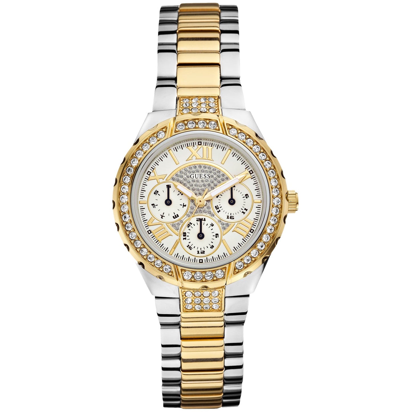 Guess Women's White Dial Watch