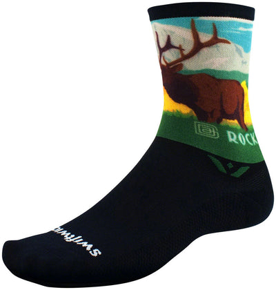 Chaussettes Swiftwick Vision Impression Rocky Mountains - X-Large
