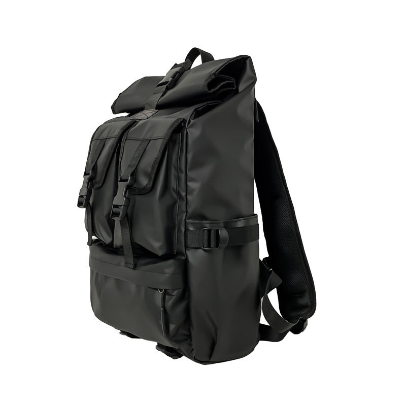 Premium Black Backpack for Men - Large Capacity Travel Bag
