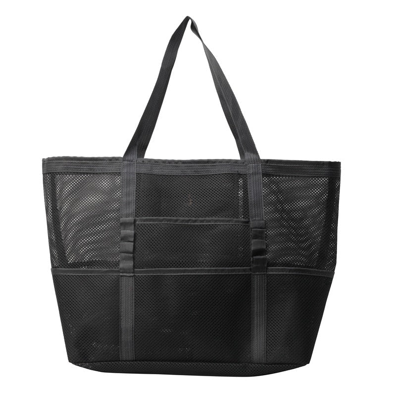Large-Capacity Mesh Beach Tote for Women