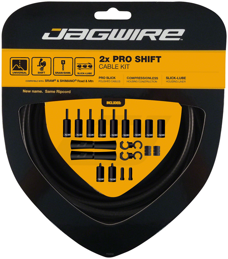 Kit de changement Pro Jagwire - Noir furtif pour SRAM/Shimano