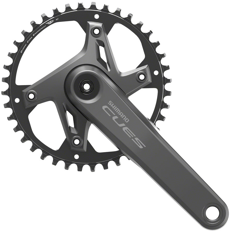 Shimano CUES FC-U6000-1 Crankset - 175mm 9/10/11-Speed 40t Asimétrico