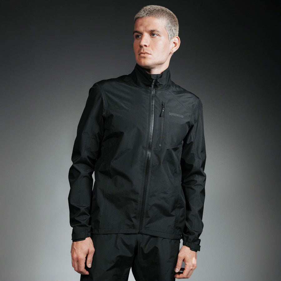 Chaqueta Gorewear Glidewheel Gore-Tex - Negra Hombre Pequeña