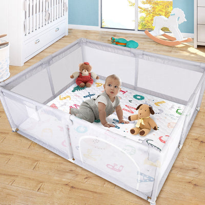 50x50 Inch Non-Slip Baby Play Mat - Foldable & Washable