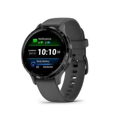 Garmin Venu 3S Smartwatch - Grey Silicone Band