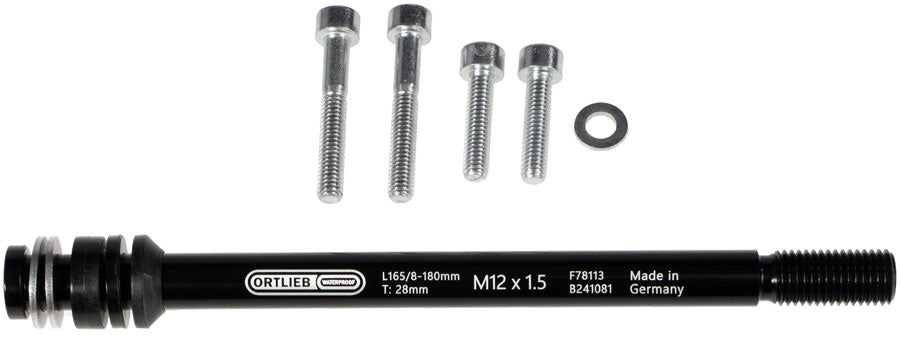 Conector de Eje Thru M6 de Ortlieb - 1.5mm Negro