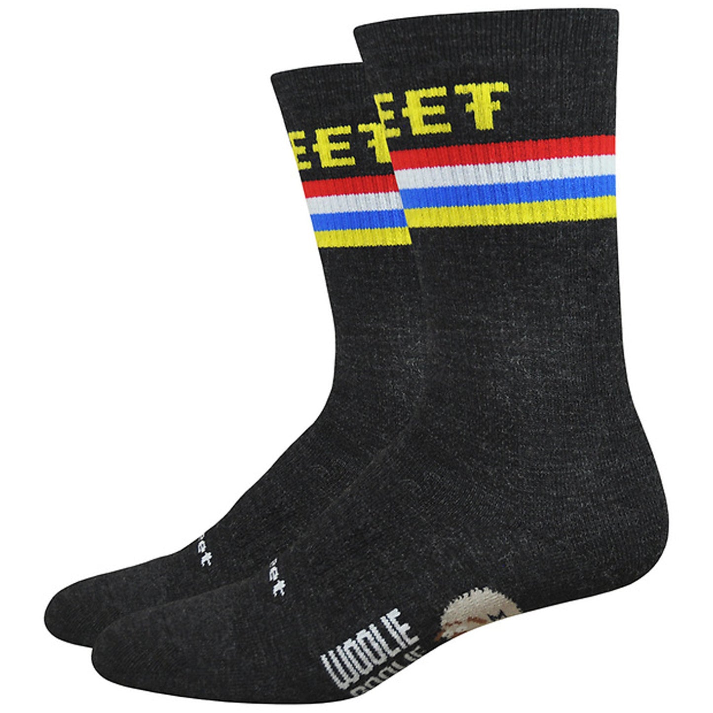 Calcetines DeFeet Woolie Boolie 6" D-Podium - Carbón