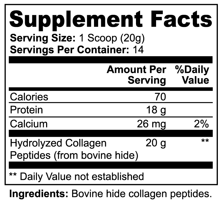 Premium Grass-Fed Hydrolyzed Collagen Peptides - Made in the USA
