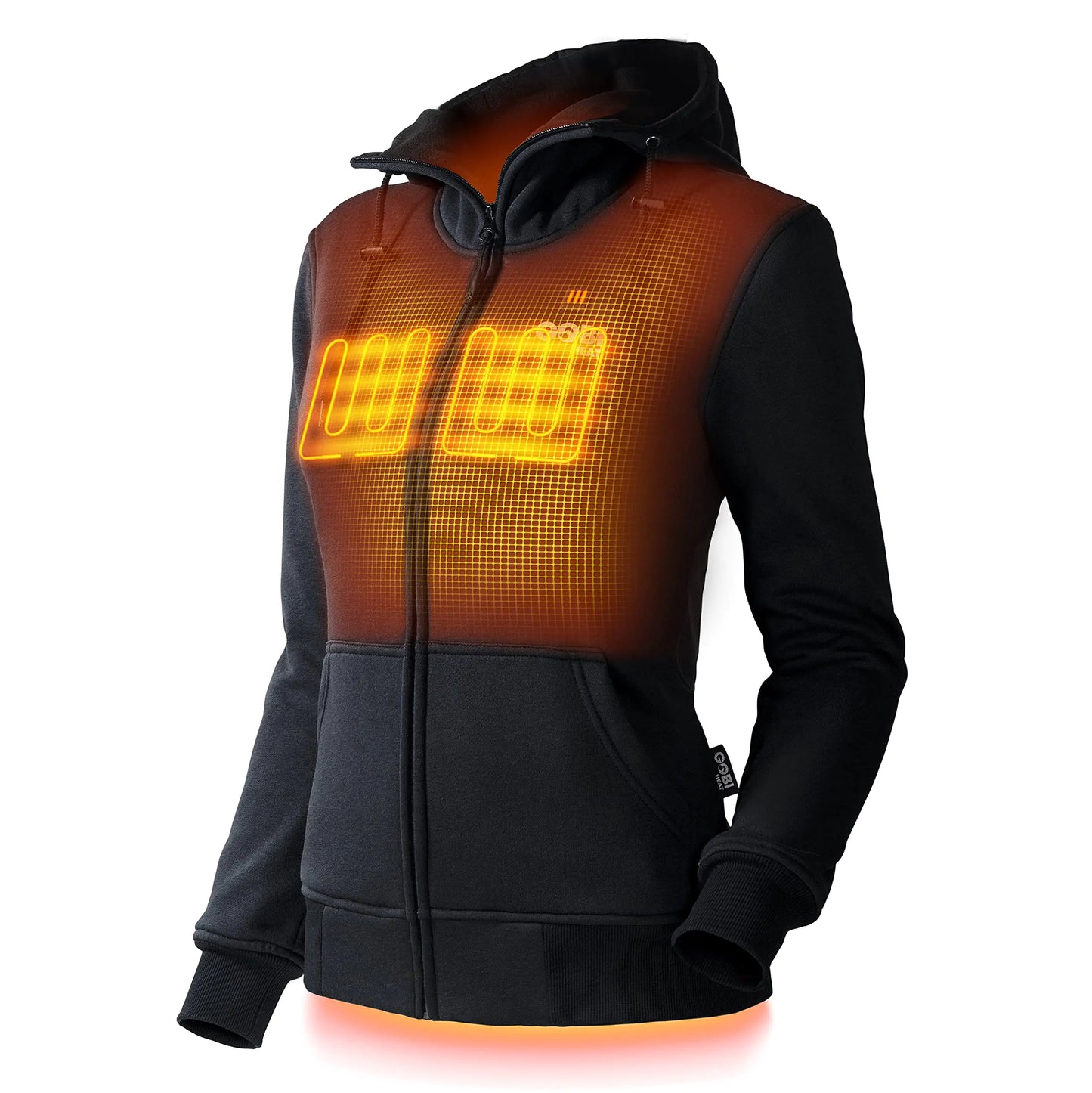 Sweat à capuche chauffant pour femmes Ridge - 10 heures de confort | Batterie et chargeur inclus