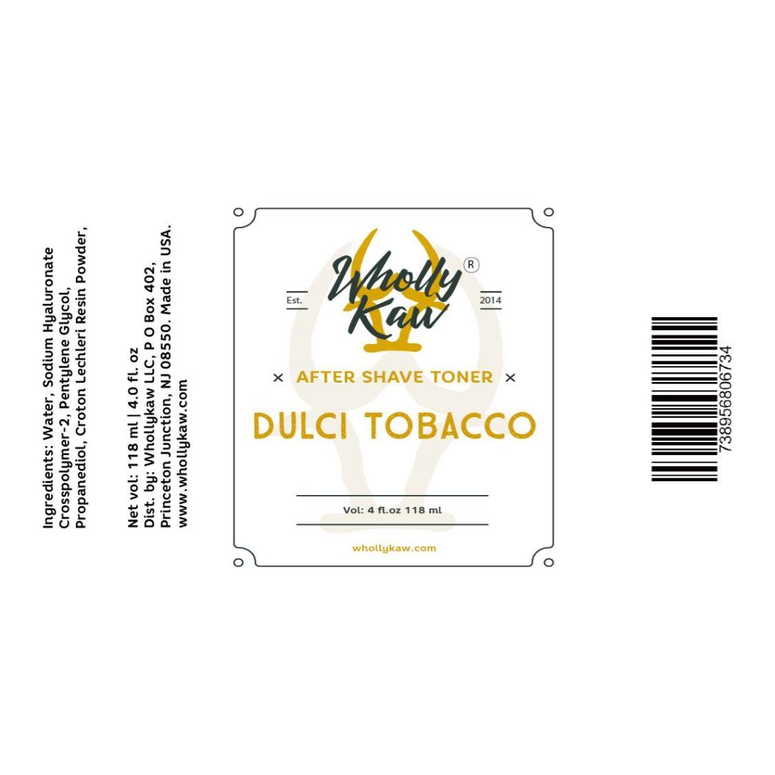 Wholly Kaw Dulci Tabacco Aftershave Collection