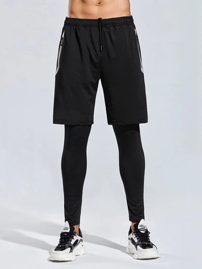 Shorts actifs pour hommes grande taille avec taille élastique
