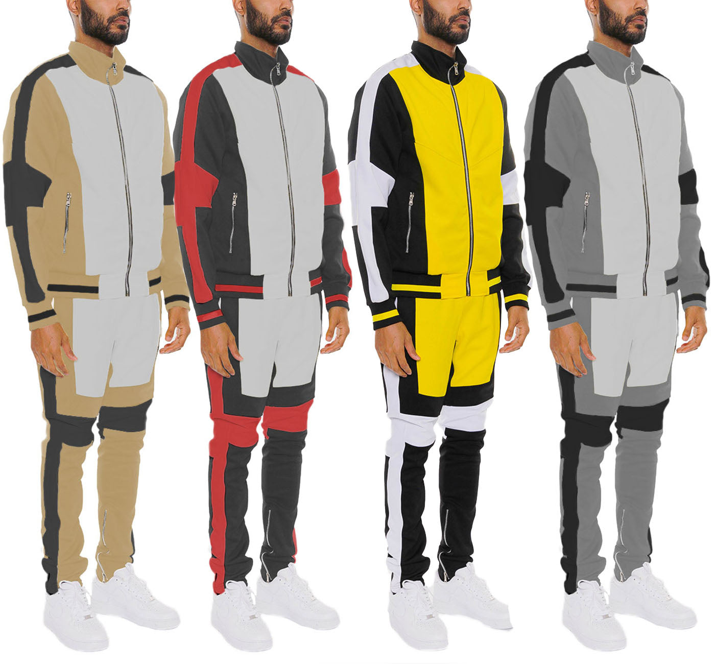 Ensemble de Piste Moto Color Block