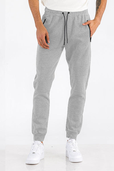 Pantalons de survêtement en coton chiné