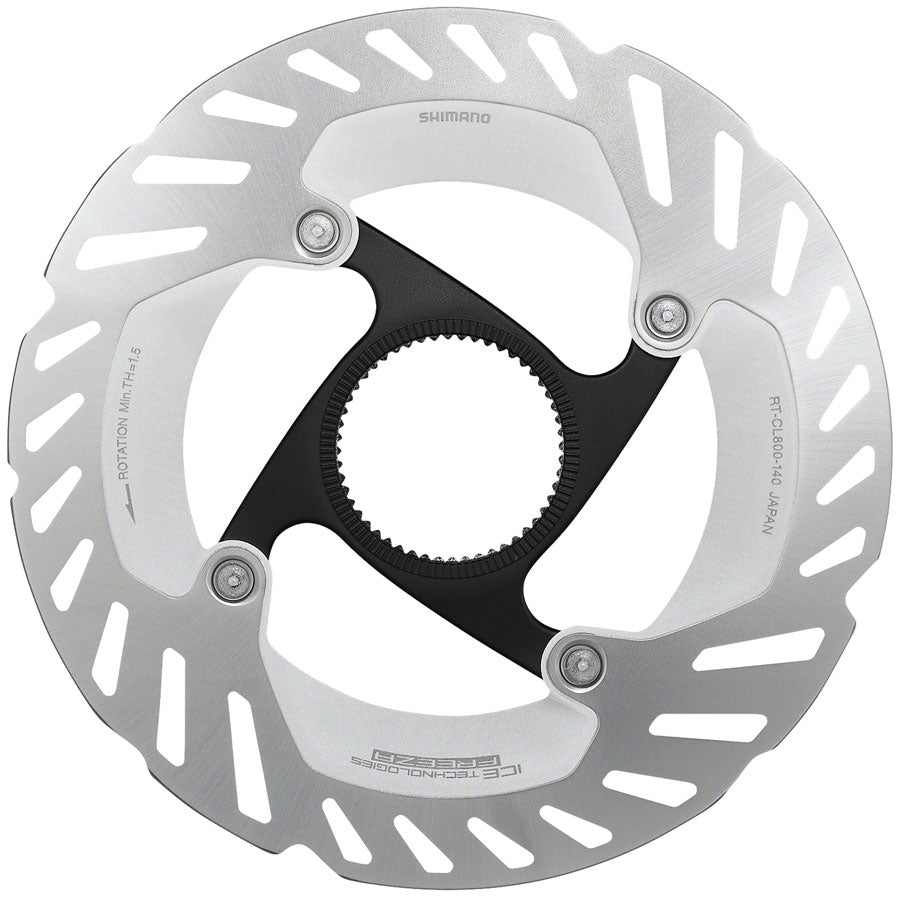 Rotor de freno de disco Shimano RT-CL800 SS - 140 mm con anillo de bloqueo