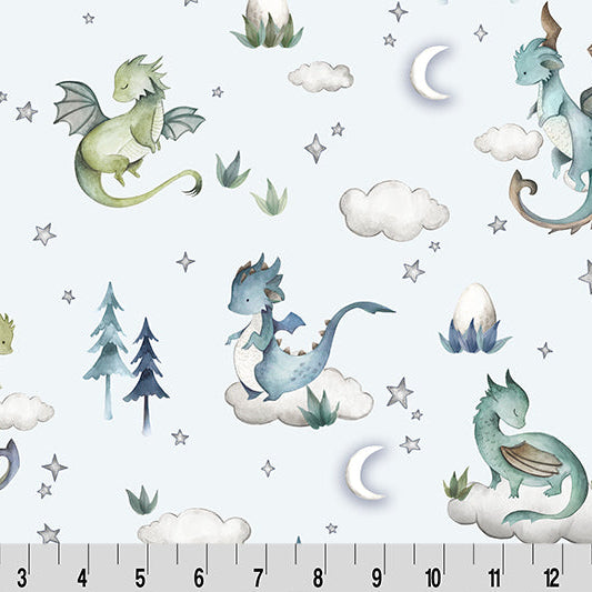 Dragon Dreams Digital Cuddle Multi Fabric por Yarda