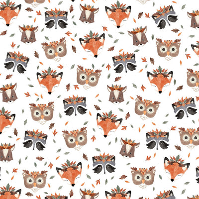 Digital Cuddle Multi Leaf Me Be Fabric - 58" - 60" Per Yard