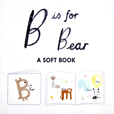 Digital Cuddle Panel Multi B Is For Bear Fabric - 58" - 60" per yard